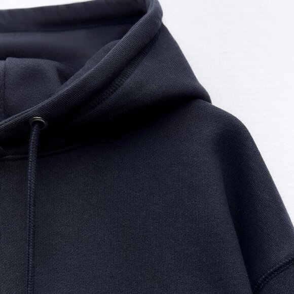 Zara Women WASHED HOODIE SWEATSHIRT Size S NEW WITH TAG! - Picture 3 of 4